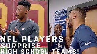 NFL Players Surprise High School Football Teams!