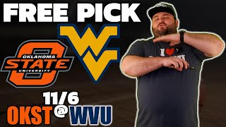 West Virginia vs Oklahoma State | Free Week 10 College Football Picks | Big 12 Betting | Kyle Kirms