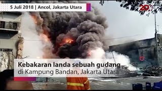 Kebakaran Landa Kampung Bandan, Ada Suara Ledakan