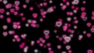 Flying Heart💖Pink Heart Background | Neon Light Love Heart Background Video Loop [3 Hours]