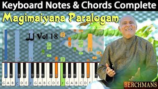 Magimaiyana Paralogam Irukaiyilae Keyboard Notes \u0026 Chords | மகிமையான பரலோகம் | Berchmans JJ Vol 18