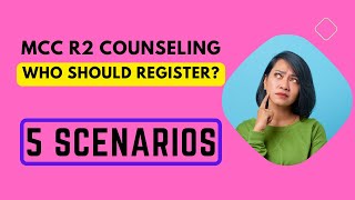 Who should register for MCC All India Counseling Round 2?