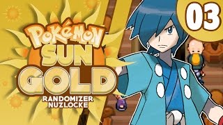 Pokemon Sun Gold ( Rom Hack ) Randomizer Nuzlocke Part 3 UNEXPECTED TEAM!