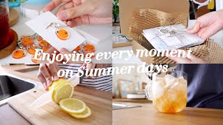 🌞VLOG 47 | Enjoying Every Moment On Summer days | Restock Tangerine Keychain | Packing Orders