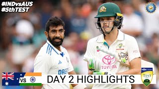 India vs Australia 5th Test Day 1 Full Match Highlights | IND vs AUS 5th Test Day 1 Full Highlights