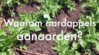 Ini's Moestuin #189 Aardappels aanaarden, prei planten, zaaigoed afharden hoe doe je dat? Reacties!