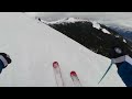 tres hombres double black 1st run marmot basin jasper alberta canada 2022