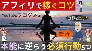 YouTubeブログSNS【稼げない原因＆稼ぐコツ】本能編※アフィリエイト