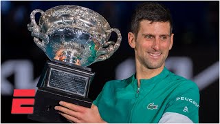 Novak Djokovic earns 9th Australian Open with win vs. Medvedev | 2021 Australian Open Highlights