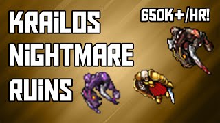 [Tibia Where to Hunt – EK 120+] Krailos Nightmare Ruins (662k/hr @ 108!)