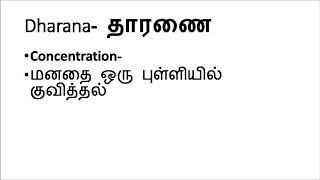 அஷ்டாங்க யோகம் - ராஜா யோகம் - பகுதி  6- தாரணை