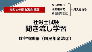 社労士聞き流し学習（数字特訓：国民年金法②）令和6年度版