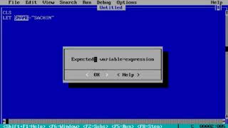 Qbasic Programming in Hindi VARIABLE as String IN QBASIC PART 5