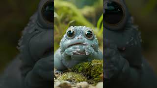 cute little frog transformation into sumo wrestler #frog #frogs #sumo #shortsvideo