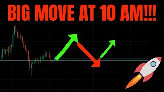 🔥 BIG MOVE AT 10 AM! TSLA, SPY, NVDA, QQQ, ES, BTC, META, AMZN, COIN MSFT \u0026 GOOG PREDICTIONS!  🚀