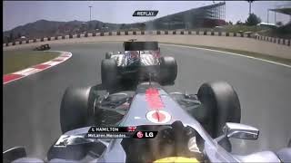 Narain Karthikeyan blocked Lewis Hamilton Spanish GP 2011