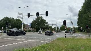 3 minutes and 49 seconds at a large Dutch signalized intersection