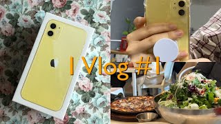 1월 Vlog 1 | 아이폰 11 옐로우 언박싱/ iphone 11 yellow unboxing| 호떡 만들기 | 이번주에 읽은 책| 미즈 컨테이너