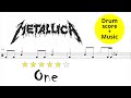 Metallica - One [DRUM SCORE + MUSIC]