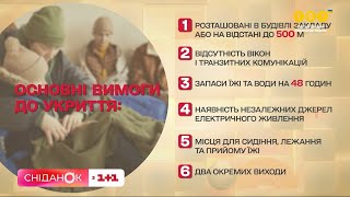 Які основні вимоги для укриттів для школярів