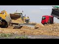 Amazing Video Compilation Top Bulldozer Stuck In Deep Mud And Dump Truck Sinking In Mud And Recovery