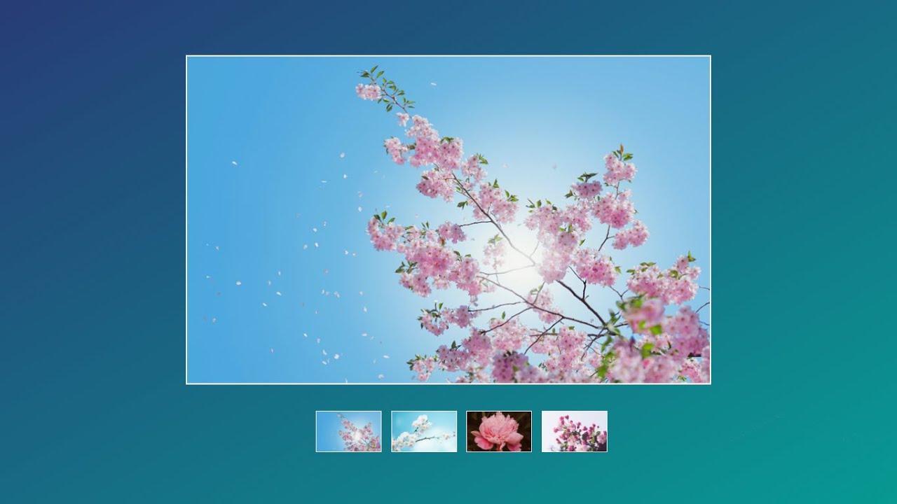 Image Gallery With Thumbnail Using Vanilla Javascript Youtube