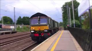 66779 'Evening Star' passing Arlesey | 0Z79 Old Oak Common - Peterboro Maint Shed Gbrf 03/09/17