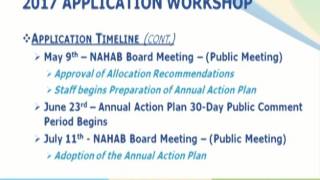 2017 Community Development Block Grant (CDBG) Application Workshop Video