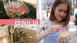 【Travel Vlog】Seoul Korea Trip 2016｜EP4 (MyeongDong • Macaroon Ice • Sinsadong • KyoChon • Sobok)