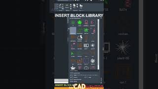 Insert block Library #43  | AutoCAD tutorial for beginners | AutoCAD basics