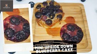 തല തിരിച്ചിട്ട ചെറിയ ബ്ലൂബെറി കേക്ക്-😆/Mini Upside Down Blueberry Cake||Ramya Harishankar