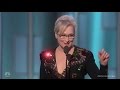 Meryl Streep powerful speech at the Golden Globes 2017
