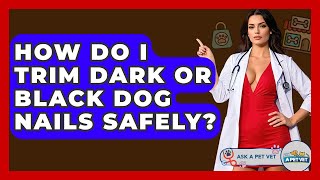 How Do I Trim Dark Or Black Dog Nails Safely? - Ask A Pet Vet