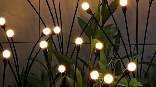 *10 Lights LED Solar Powered Firefly Light Outdoor Waterproof Solar Garden Light Decorative lights