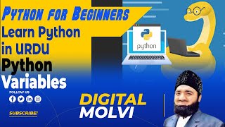 Variables in python : Python Tutorial for Beginners Part 2 - Learn Python in Urdu for Beginners