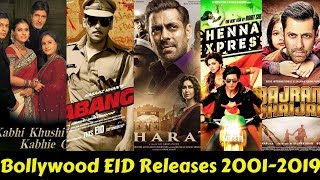 All Bollywood EID Releases From 2001 to 2019 With Box Office Collection and Verdict