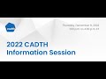 CADTH Information Session - December 2022