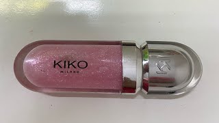 Kiko milano 3d hydra lipgloss 27 swatch and application