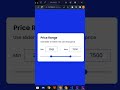 Price Range Slider Using HTML CSS and Js | #shorts #html #css #javascript #slider #shortsfeed