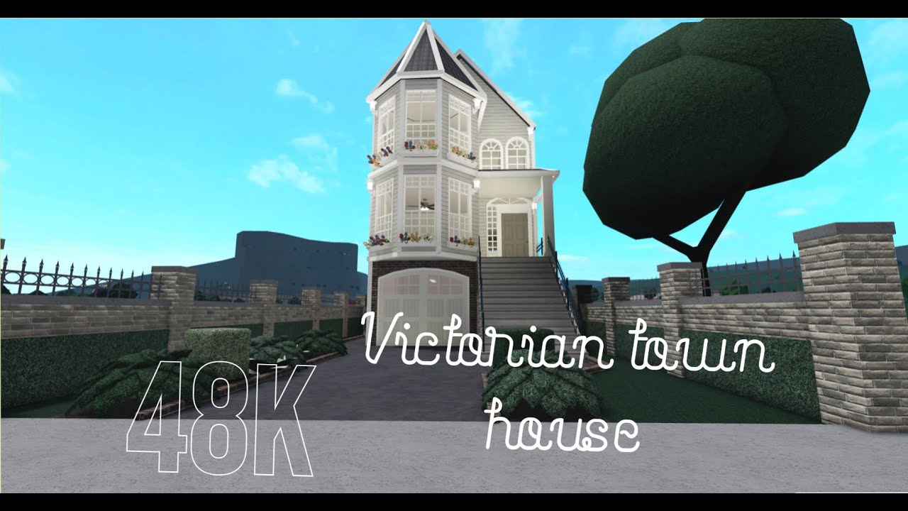 Bloxburg 60k Victorian Town House Youtube
