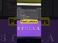 Peel Letters | HTML | CSS | Animation #css #tutorials #shorts