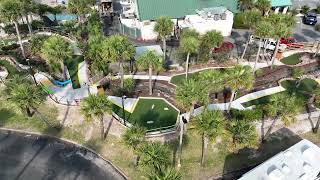 Drone Tour UFO's Mini Golf Ice Cream Arcade Pensacola Beach Florida Amusement Center Miniature Golf!