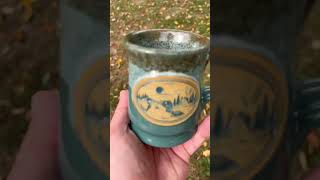 Unboxing new camping mug. This loon \u0026 tent mug will be perfect for coffee in the hot tent and cabin!