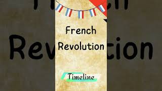 French Revolution Important dates | Timeline | History Grade 9 | #frenchrevolution #shorts