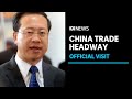 Top Chinese official in Australia talks trade, human rights and 'strategic competition' | ABC News