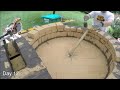 My first Pompeii Brick Pizza Oven - Time Lapse Video