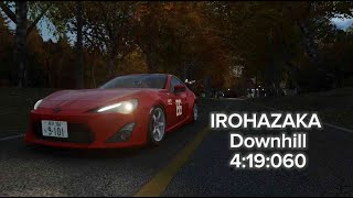 Downhill Irohazaka Gt86 Time Attack - 4:19:060