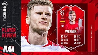 89 POTM WERNER PLAYER REVIEW | 89 POTM WERNER WORTH IT? | FIFA 20 Ultimate Team