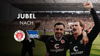 Jubel nach dem Sieg gegen Hertha BSC