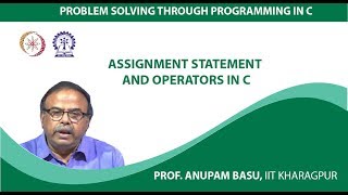 Assignment Statement and Operators in C